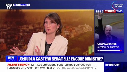 Amélie Oudéa-Castera (ministre des Sports et des Jeux Olympiques et Paralympiques): "Pour l'instant, la menace terroriste n'est absolument pas caractérisée contre les Jeux"