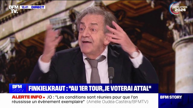 Rassemblement national: Ce n'est plus un parti fasciste, ce n'est pas le retour des vieux démons , estime Alain Finkielkraut, philosophe et écrivain
