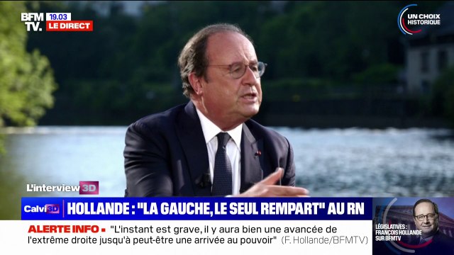 François Hollande, candidat Nouveau Front populaire aux législatives en Corrèze: Seul le rassemblement de la gauche peut être un rempart