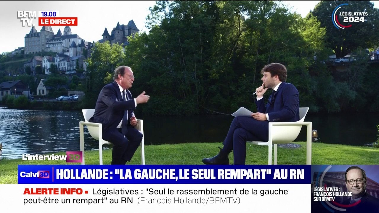 François Hollande, candidat Nouveau Front populaire en Corrèze: "Il est nécessaire d'augmenter le Smic"