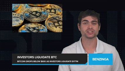 Bitcoin's Price Drops Below $60,000, as Investors Liquidate Over $177 Million