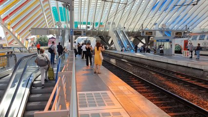 Le premier "train des trois pays" s'est arrêté à Liège-Guillemins
