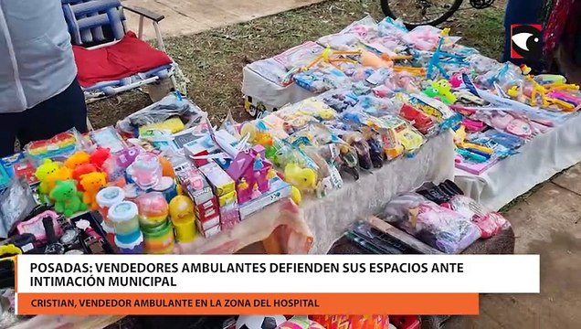 Posadas: vendedores ambulantes defienden sus espacios ante intimación municipal