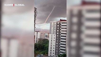 Ordu'da devasa hortum heyecan yaşattı