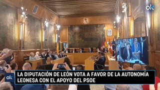 La diputación de León vota a favor de la autonomía leonesa con el apoyo del PSOE