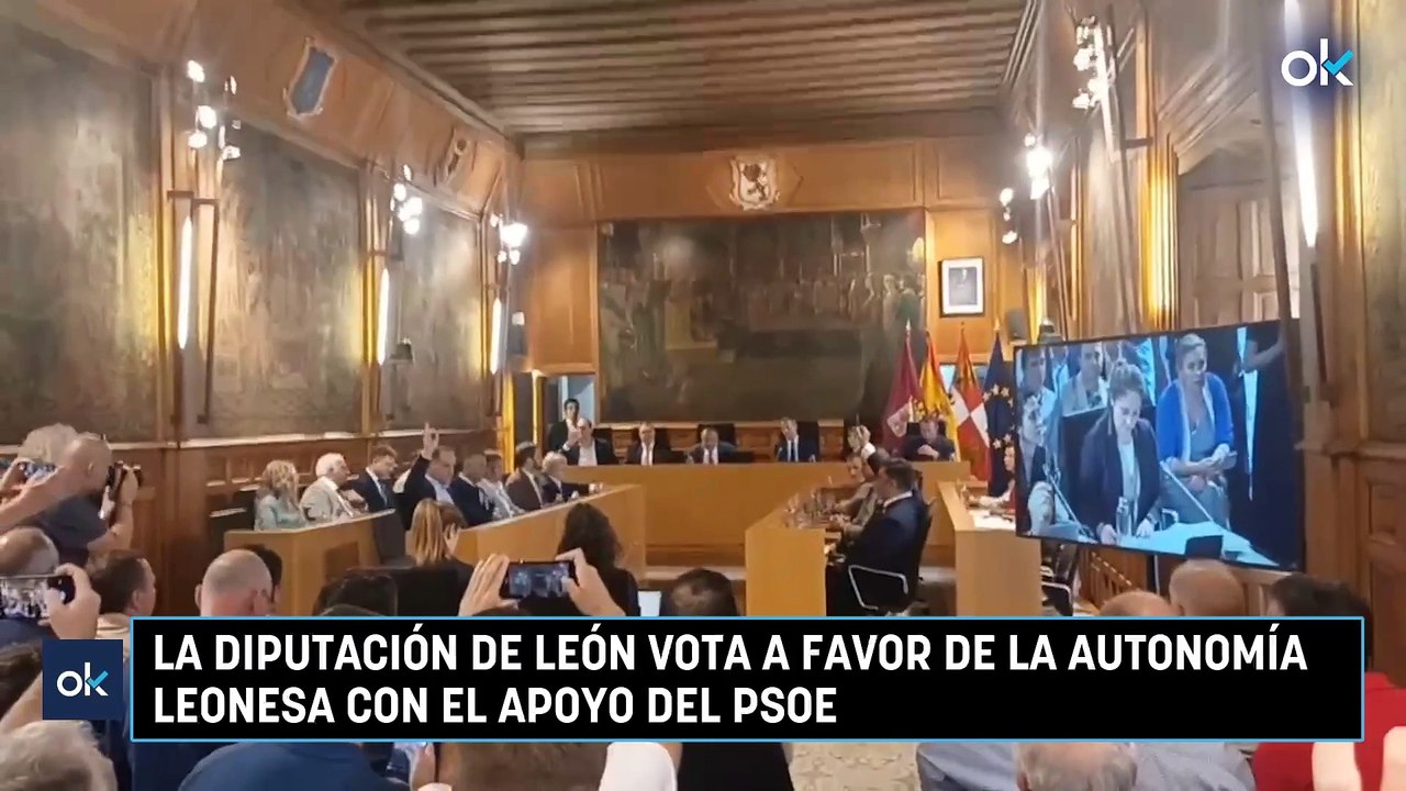 La diputación de León vota a favor de la autonomía leonesa con el apoyo del PSOE