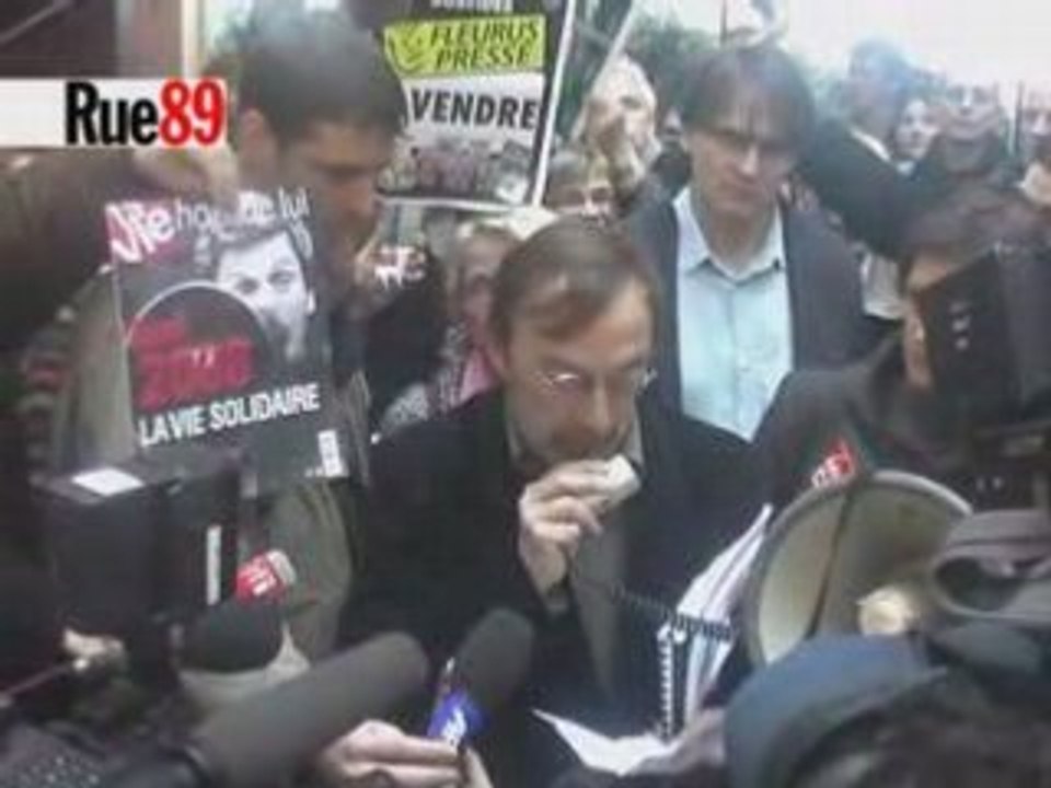 Grève au journal LeMonde