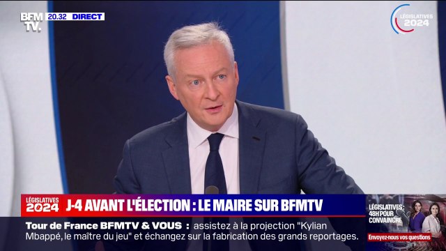 Législatives: Il s'agit de porter la France (...) elle est dans la bonne direction et nous ne devons pas quitter cette direction , affirme Bruno Le Maire