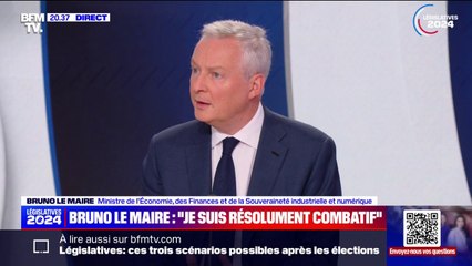 Record de procurations: "Je me réjouis de ce sursaut (...) je le vois comme une prise de conscience que l'avenir de la France est réellement en jeu", affirme Bruno Le Maire