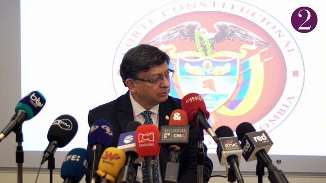 Rueda de prensa del magistrado y vicepresidente de la Corte Constitucional, Jorge Enrique Ibáñez, sobre interceptaciones telefónicas. Junio 26 de 2024