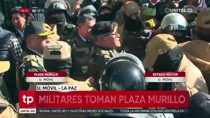 General del Ejército se pronuncia tras despliegue militar en la Plaza Murillo