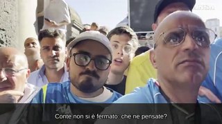 Napoli, Conte non si ferma a salutare i tifosi. Ed esplode la rabbia