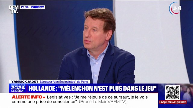 Yannick Jadot, sénateur Les Écologistes de Paris: Jean-Luc Mélenchon n'est pas le leader du NFP, il n'en sera pas le Premier ministre
