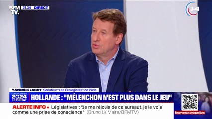 Yannick Jadot, sénateur "Les Écologistes" de Paris: "Jean-Luc Mélenchon n'est pas le leader du NFP, il n'en sera pas le Premier ministre"