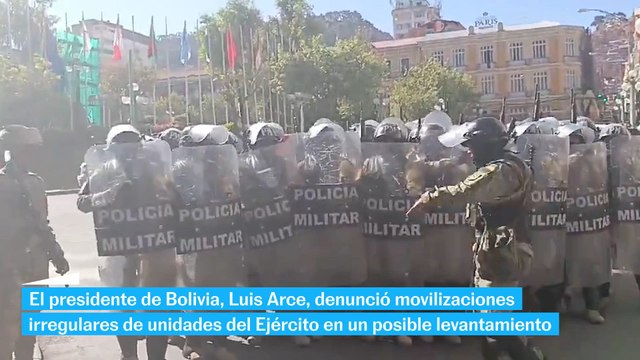 El presidente de Bolivia denuncia un golpe de Estado