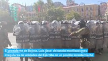 El presidente de Bolivia denuncia un golpe de Estado