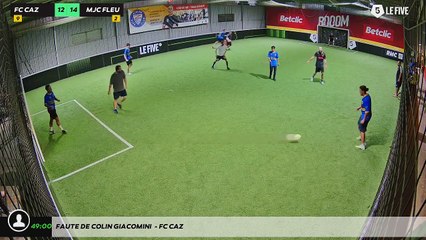 Faute de Colin Giacomini  - FC CAZ