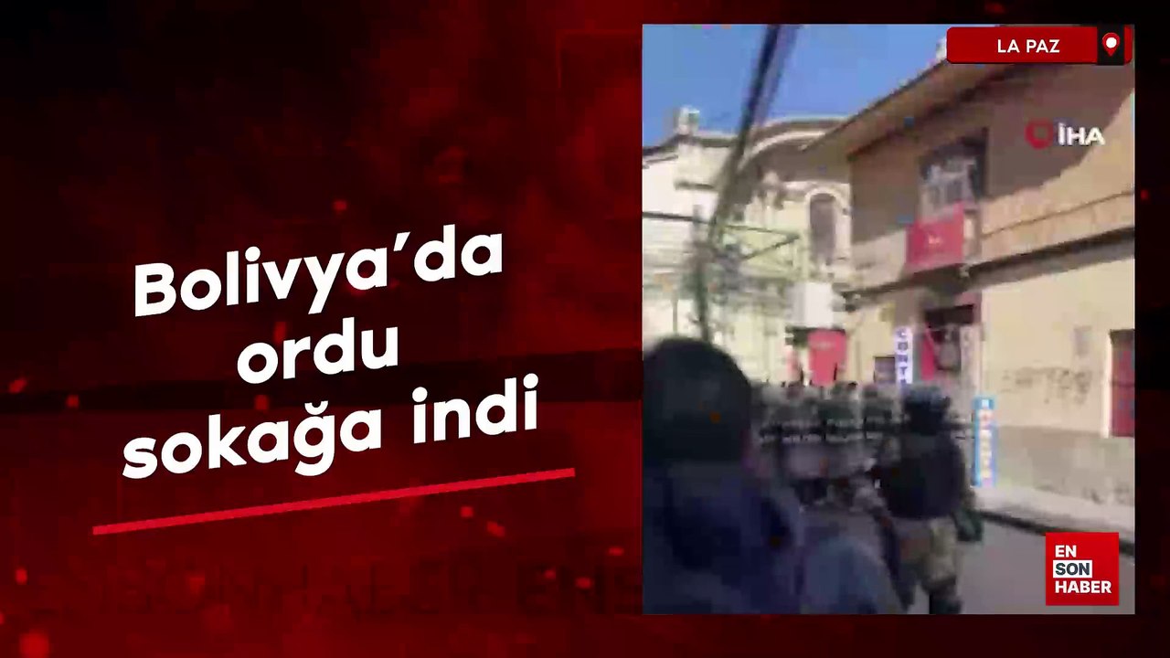 Bolivya'da ordu sokağa indi