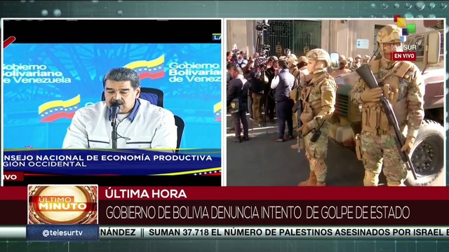 ¡Venezuela con Bolivia! Pdte. Nicolás Maduro condena intento de golpe de Estado