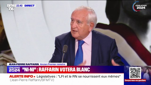 Pour Jean-Pierre Raffarin, François Hollande n'a pas été à la hauteur de sa propre histoire en s'alignant sur Jean-Luc Mélenchon