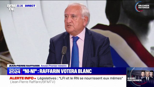 Jean-Pierre Raffarin: [Jean-Luc Mélenchon] a pris des distances inconsidérées avec les principes républicains
