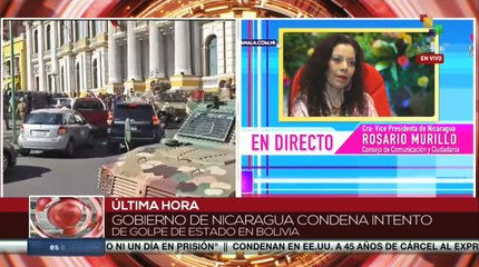 ¡Saldrán victoriosos de esta agresión! Vpdte. de Nicaragua se pronuncia ante situación en Bolivia