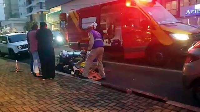 Mais uma motociclista fica ferida em acidente de trânsito em Cascavel