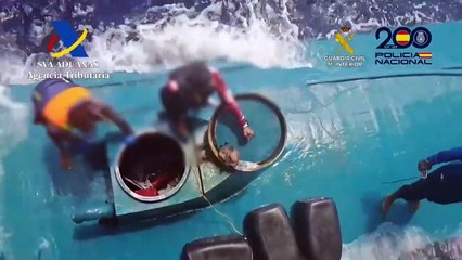 Narcotraficantes colombianos hunden submarino y su carga frente a costa de España