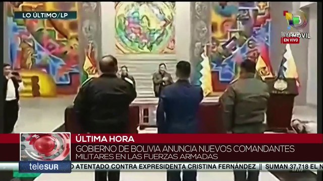 Nuevo Alto Mando Militar ordena retiro de tropas y promete respetar la constitución de Bolivia