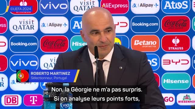 Portugal - Martinez : Pas surpris par la Géorgie