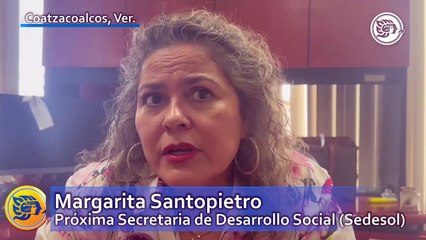 Margarita Santopietro presenta propuestas tras ser anunciada como nueva titular de Sedesol