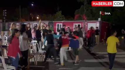Malatya'da konteyner kentte milli coşku