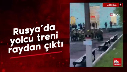 Rusya'da yolcu treni raydan çıktı