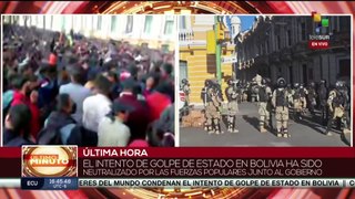 Pueblo de Bolivia celebra intento fallido de golpe de Estado