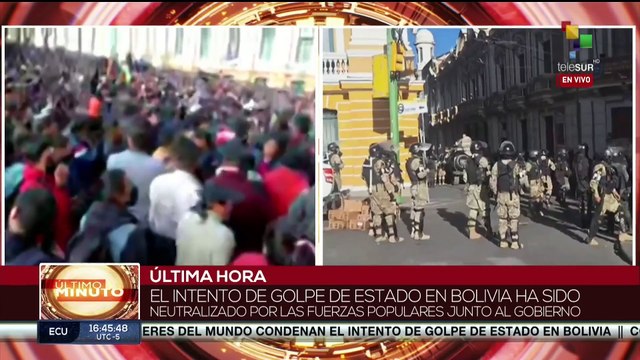 Pueblo de Bolivia celebra victoria sobre el intento de golpe de Estado