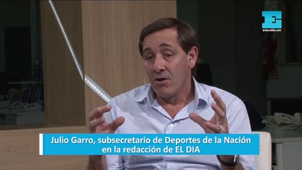 Juilio Garro, subsecretario de deportes de la Nación en la Redacción de EL DIA