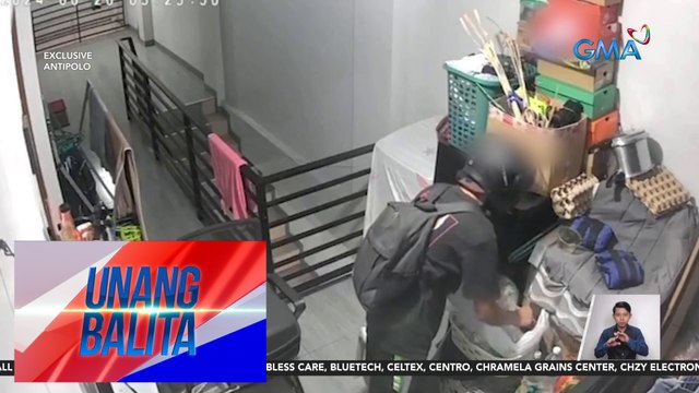Panloloob ng lalaki sa isang bahay sa Barangay Nayon, huli-cam | Unang Balita