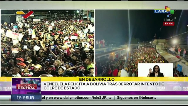 ¡Ejemplo de nación! Pdte. Maduro felicita a Bolivia por victoria en intento de golpe de Estado