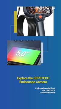 DEPSTECH Endoscope Camera! 1080P Quality and Double Lens in Action