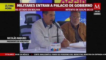 Nicolás Maduro refrenda apoyo a Bolivia