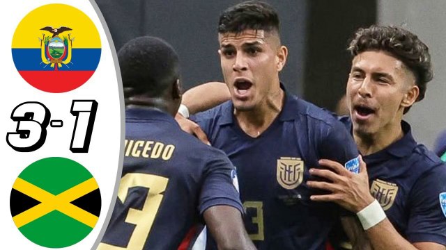 ECUADOR vs JAMAICA goles RESUMEN primer tiempo Copa América 2024 HD
