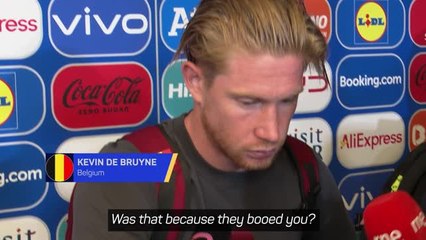 Descargar video: Belgium players respond after being booed by angry supporters