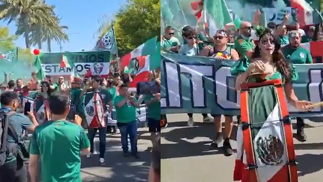 Copa América 2024: El grupo 'Cielito Lindo' comienza a sonar afuera del SoFi Stadium antes del México vs. Venezuela