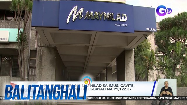 3,494 customers ng Maynilad sa Imus, Cavite, makatatanggap ng balik-bayad na P1,122.37 sa Hulyo | Balitanghali