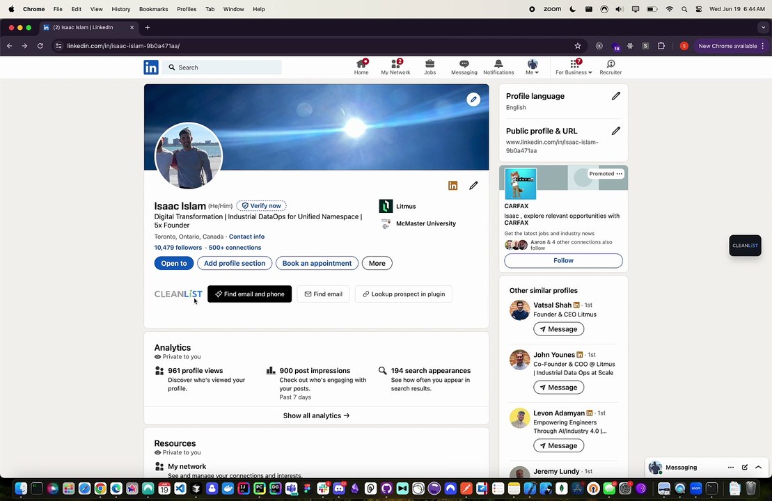 Cleanlist Demo Video