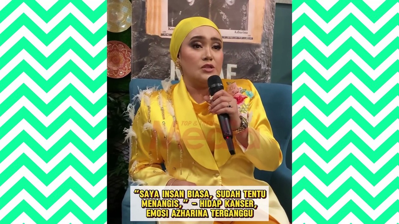 #MHnews Walaupun kini menghidap kanser, Azharina mampu tersenyum. Berkaca matanya kala bercerita