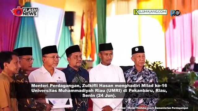MENDAGRI Zulkifli Hasan Hadiri Milad ke 16 Universitas Muhammadiyah Riau