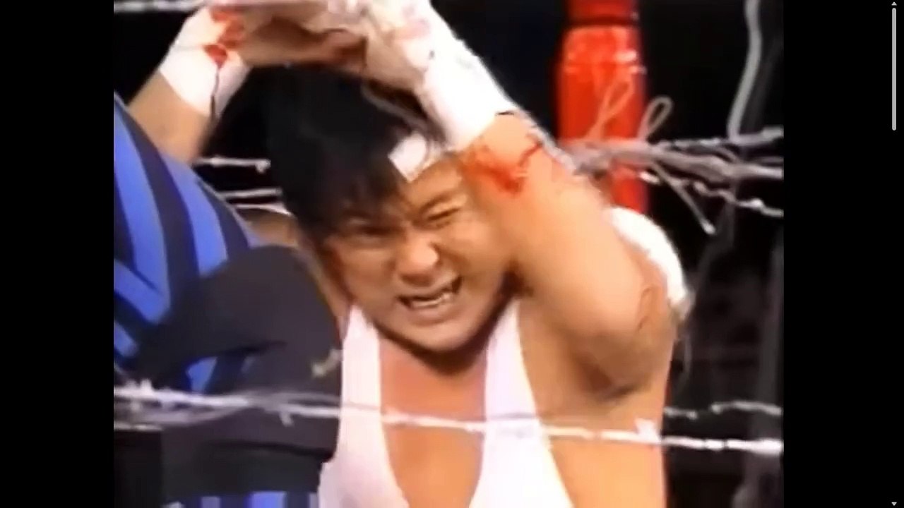 FMW Exploding Ring Barbed Wire Deathmatch Atsushi Onita vs. Terry Funk