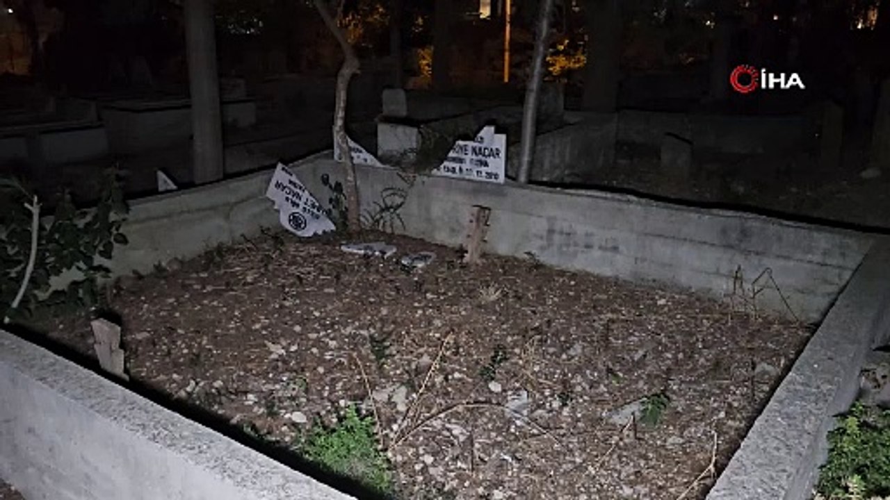 Mezarlıkta korkunç manzara: Hepsini parçaladılar