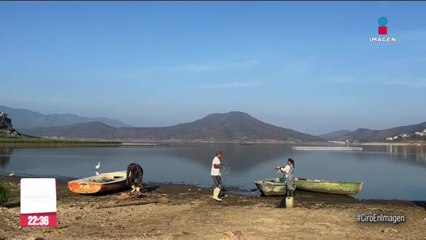 Presa Miguel Alemán, en Valle de Bravo, ofrece un panorama casi apocalíptico